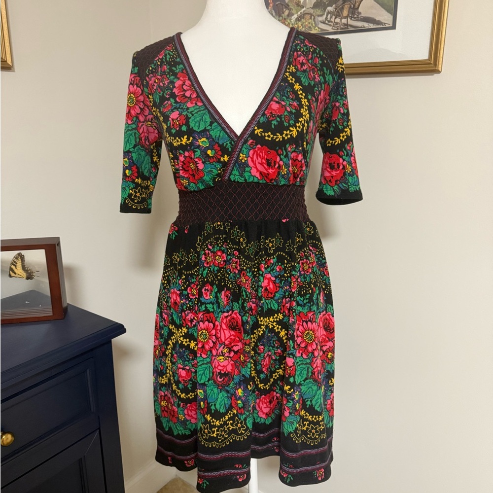 Free People S Floral V-Neck Dress